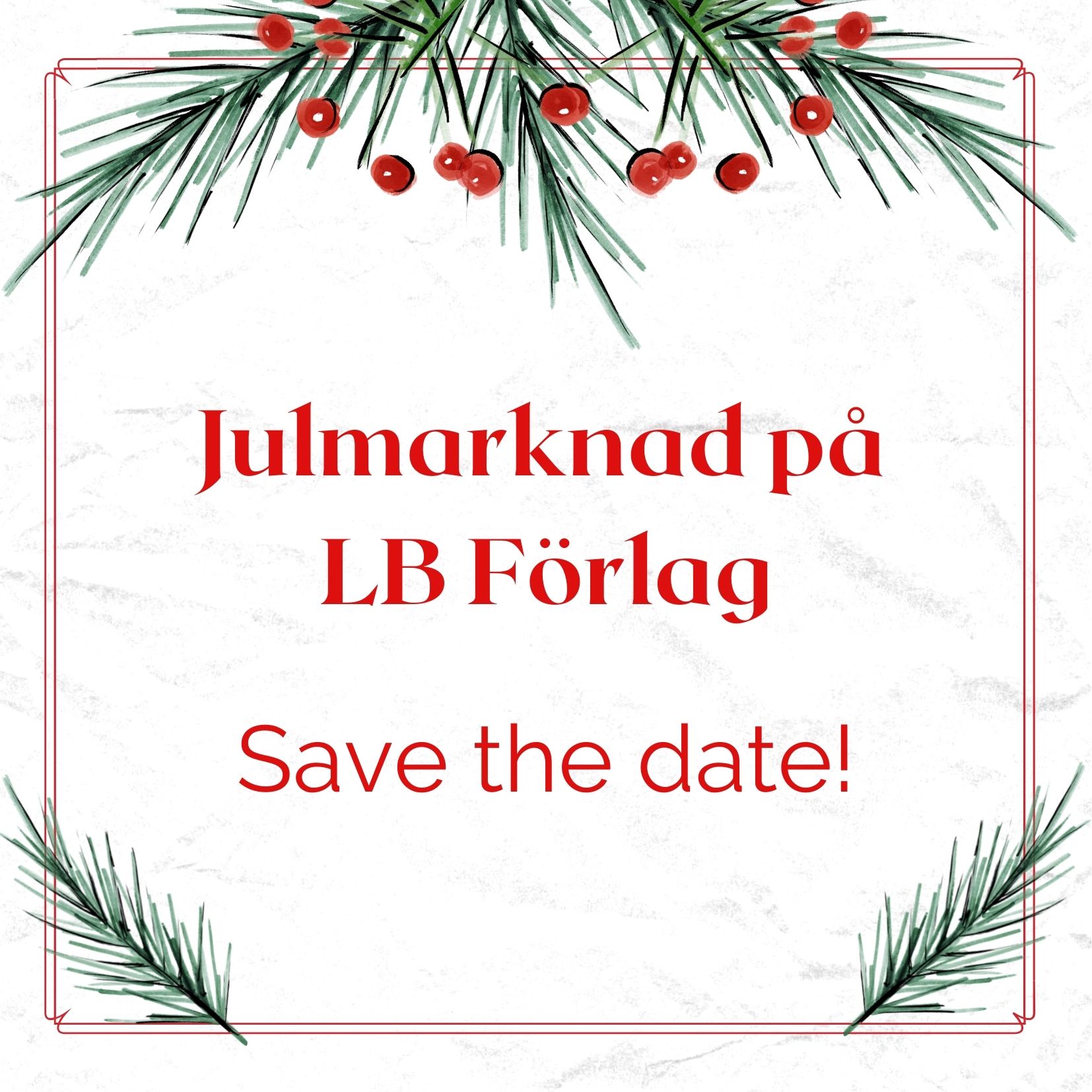 Julmarknad på LB Förlag!